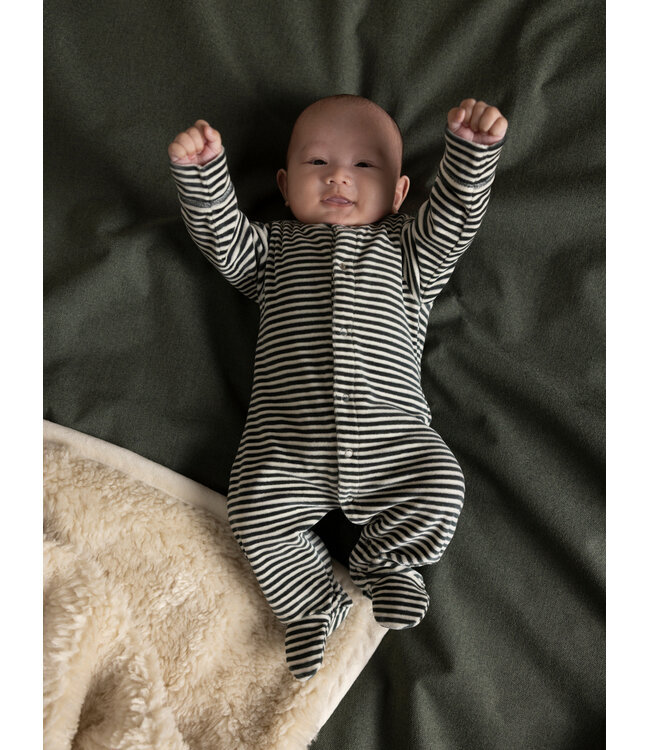 Noppies - Playsuit stripe Balsam green