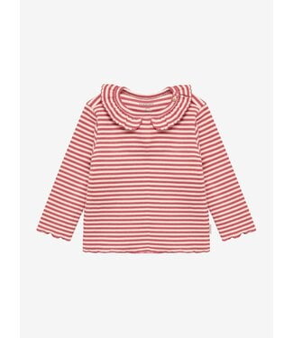 Noppies Noppies - Tee LS stripes Dusty cedar