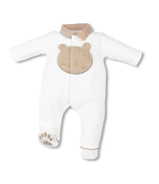 My First Collection - Romper White/beige  fur bear