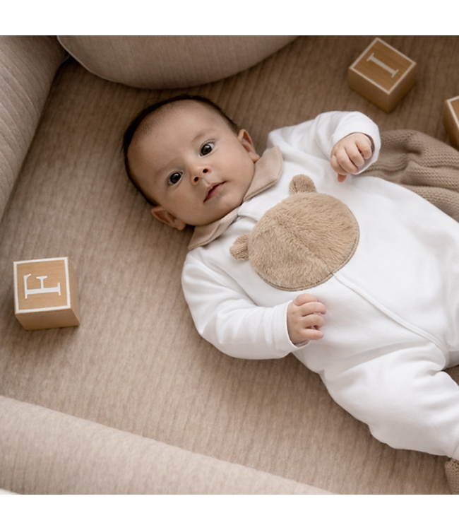 My First Collection - Romper White/beige  fur bear