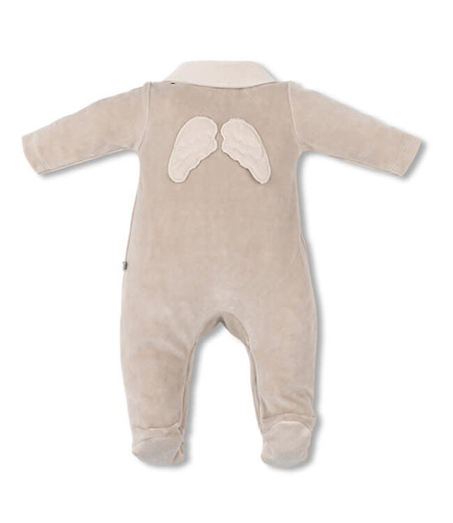 My First Collection - Romper Beige velvet wings
