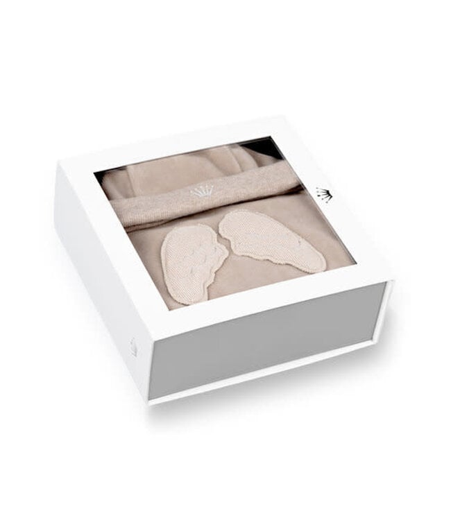 MY FIRST COLLECTION My First Collection - ANGEL beige velvet gift set