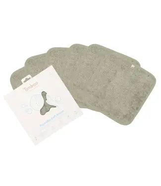 Timboo Timboo - REUSABLE SOFT WIPES (6 pieces) - WHISPER GREEN