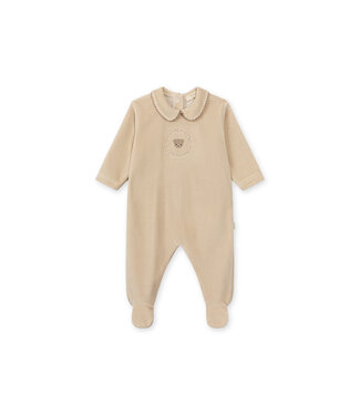 Baby Gi Baby Gi - Babygrow  Taupe Bear footie