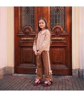 Your Wishes Your Wishes - Twill woven blouse white swan