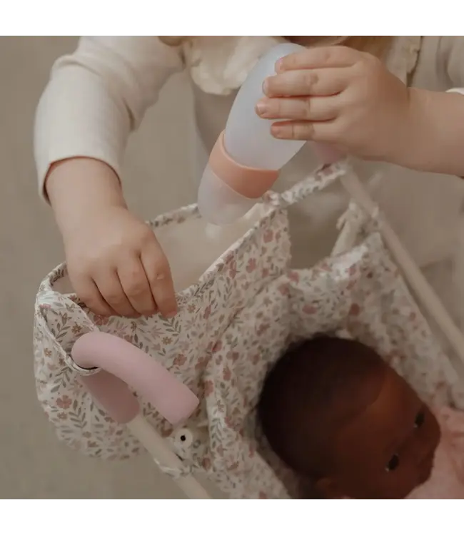 Little Dutch - Poppenbuggy – Roze – Essentials – Soft Flowers