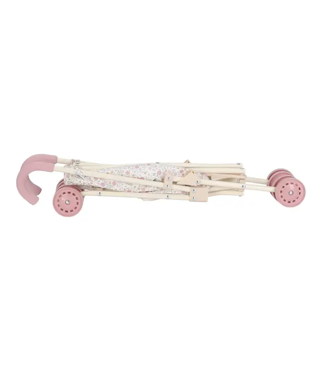 Little Dutch - Poppenbuggy – Roze – Essentials – Soft Flowers
