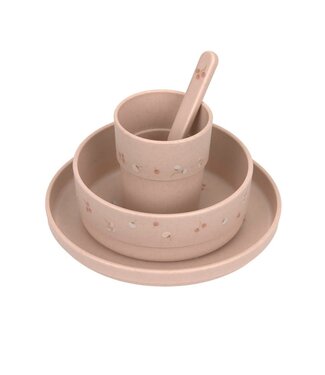 Lassig Lassig - Dish Set PP/Cellulose Cozy Loved ones Tan, (Plate, Bowl, Mug, Spoon)
