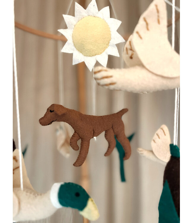 Little Loua - Handmade mobile Dog and ducks