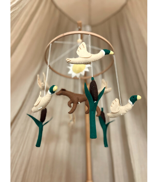 Little Loua - Handmade mobile Dog and ducks