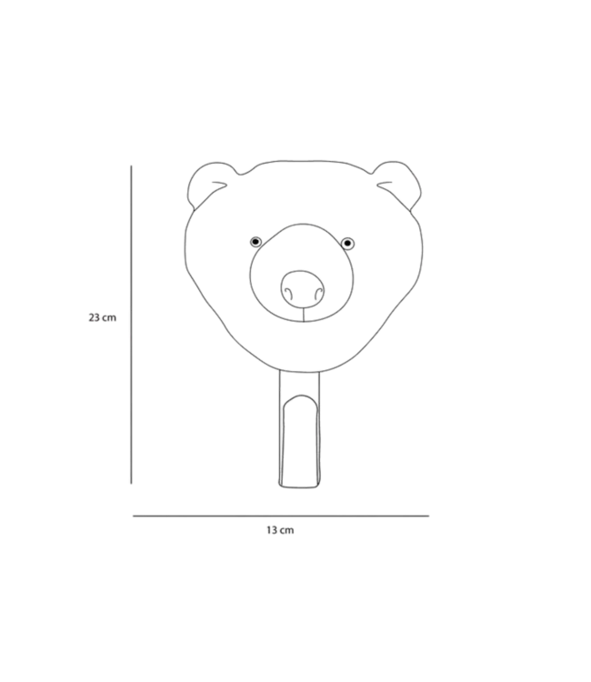 Wild and Soft - Coat hanger brown Bear