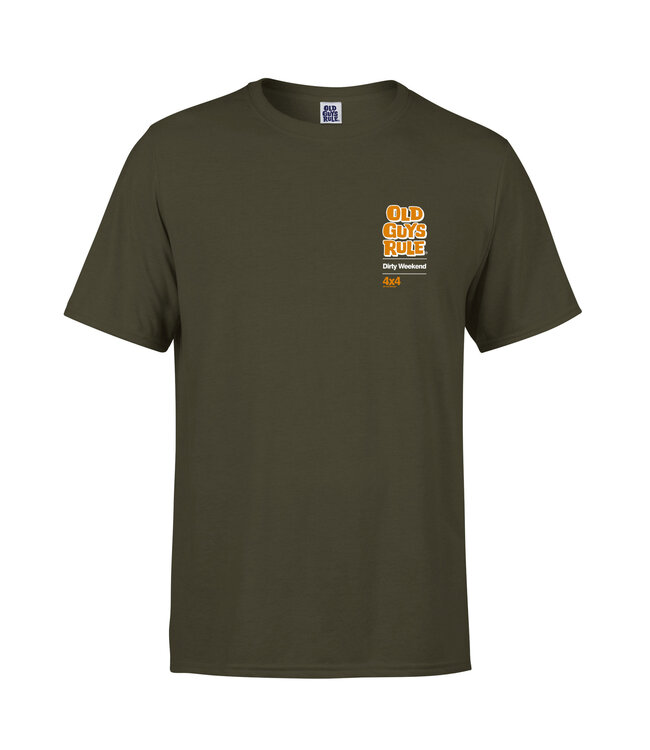 Old Guys Rule t-shirt Dirty Weekend Olive