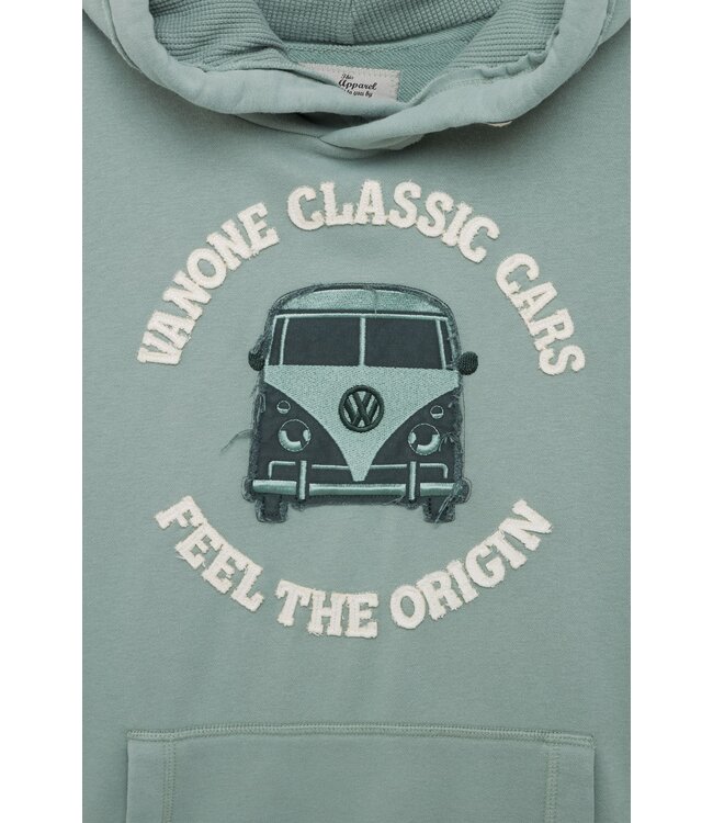 Van One Classic Cars Unisex Friendship/freundshaft hoodie Green Eden