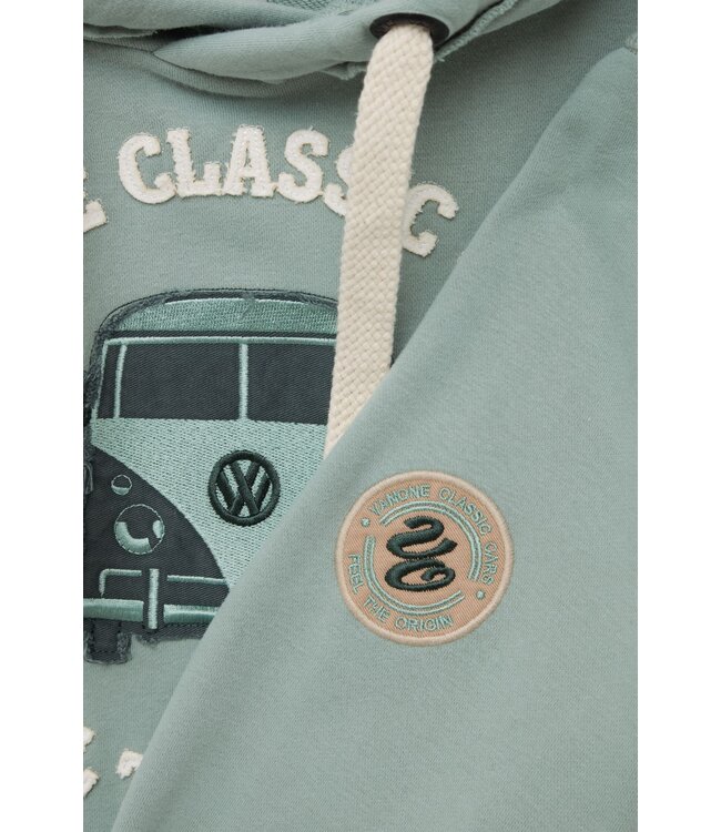 Van One Classic Cars Unisex Friendship/freundshaft hoodie Green Eden