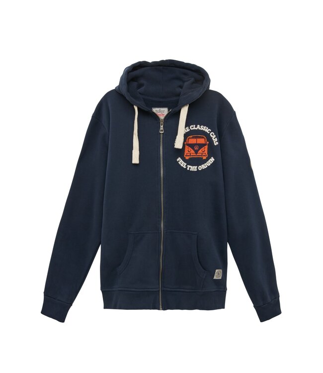 Van One Classic Cars unisex FREUNDSCHAFT zip-hoodie navy