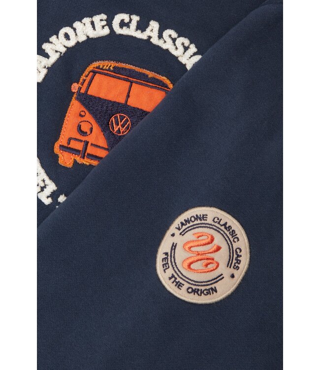 Van One Classic Cars unisex FREUNDSCHAFT zip-hoodie navy