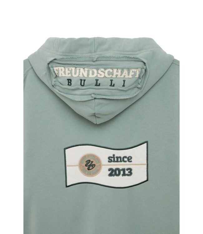 Van One Classic Cars Unisex FREUNDSCHAFT zip-hoodie fem green