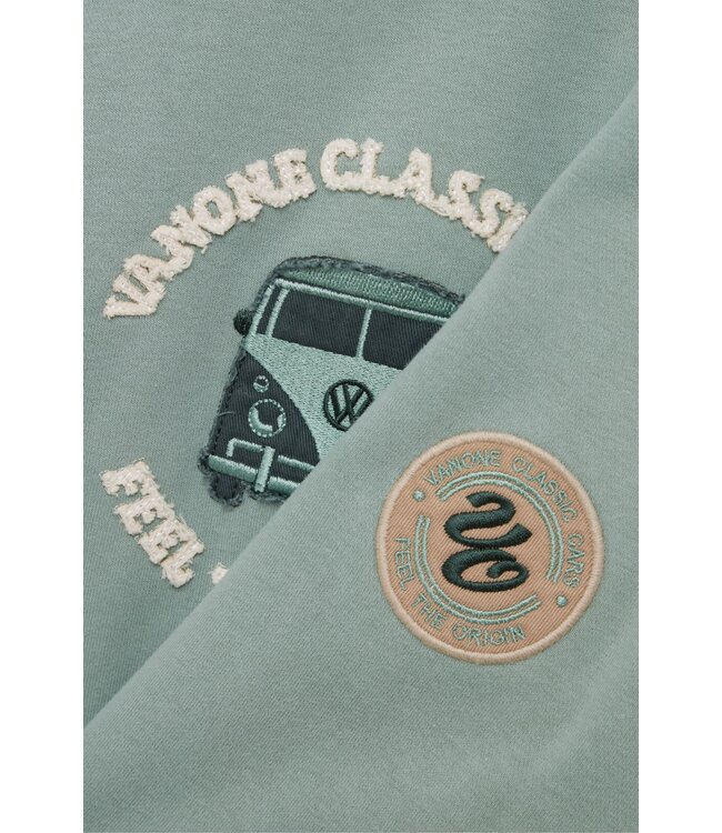 Van One Classic Cars Unisex FREUNDSCHAFT zip-hoodie fem green