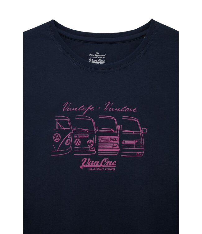 Van One Classic Cars Van One Dames t-shirt We Are Family