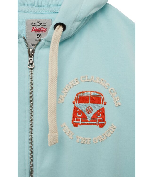 Van One Classic Cars Unisex FREUNDSCHAFT zip-hoodie  spun sugar