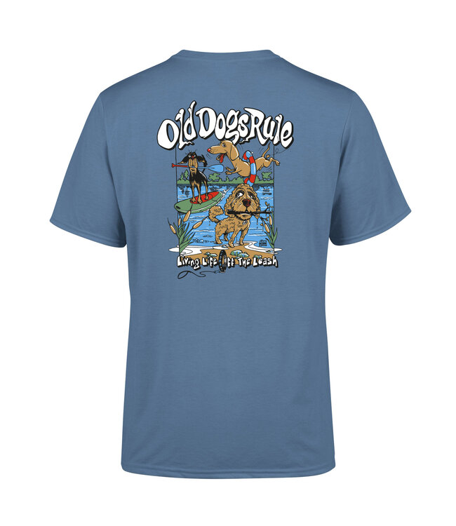 Old Guys Rule "Old Dogs Rule III" Indigo blue