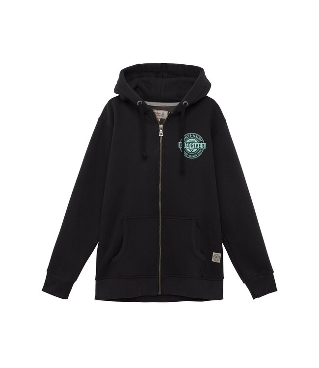 Van One Classic Cars heren zip hoodie BUSDRIVER schwarz