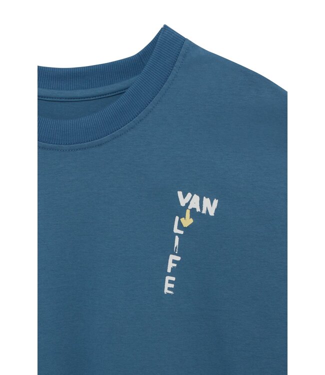 Van One Classic Cars Van One heren t-shirt Rudimentary Blue Multi