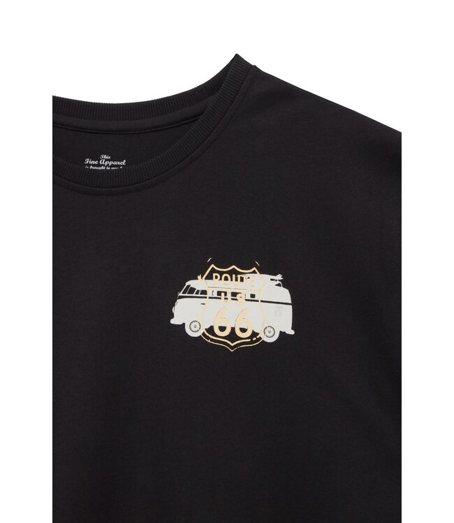 Van One Classic Cars Van One heren t-shirt ROADTRIP schwarz