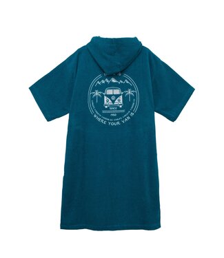 Van One Classic Cars Van One unisex poncho HOME IS petrol