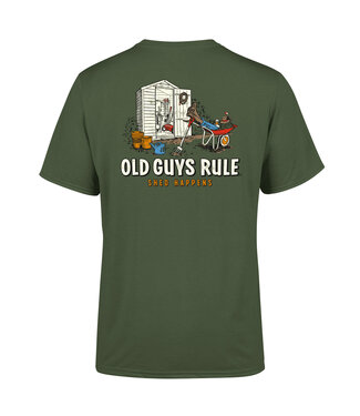 Old Guys Rule Old Guys Rule "Shed Happens III" Military Green