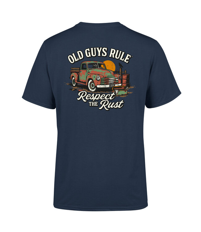 Old Guys Rule "RESPECT THE RUST" blue dusk