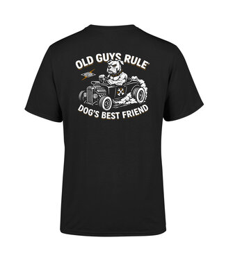 Old Guys Rule Old Guys Rule t-shirts "DOGS BEST FRIEND" V black
