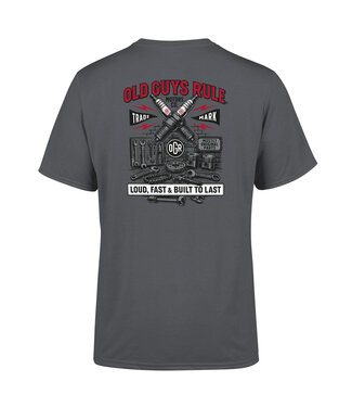 Old Guys Rule Old Guys Rule t-shirt "Old Guys Garage II" charcoal