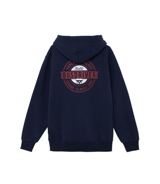 Van One Classic Cars Van One heren zip-hoodie BUSDRIVER navy dark red