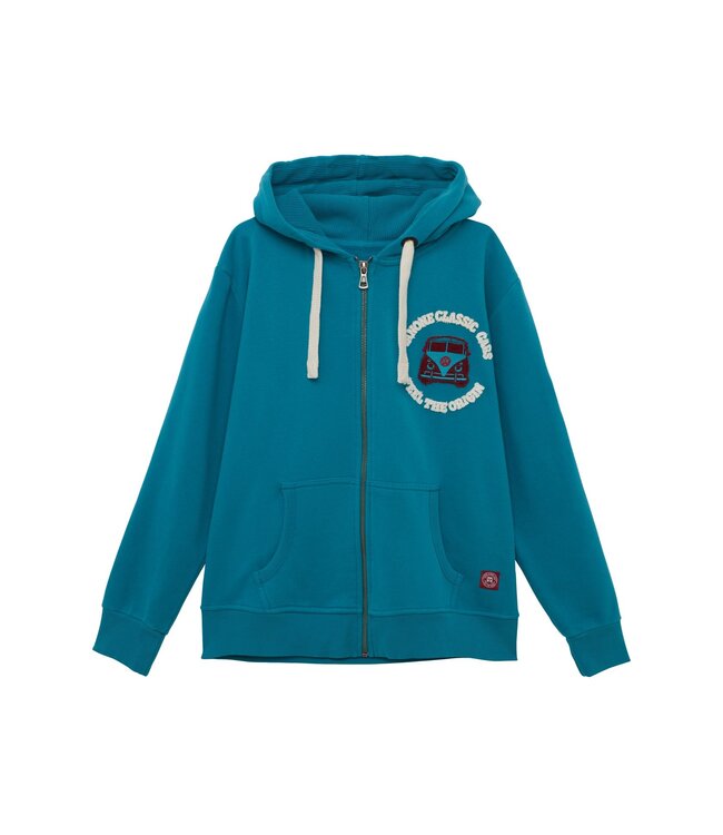 Van One Classic Cars Zip hoodie unisex BULLI FREUNDSCHAFT (ww26)
