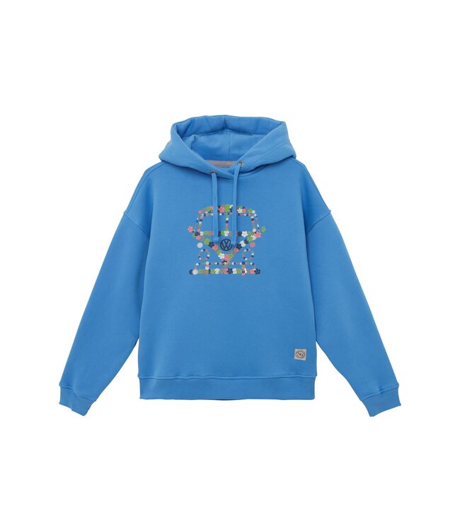 Van One Classic Cars Hoodie FLOWER BULLI cornflower blue