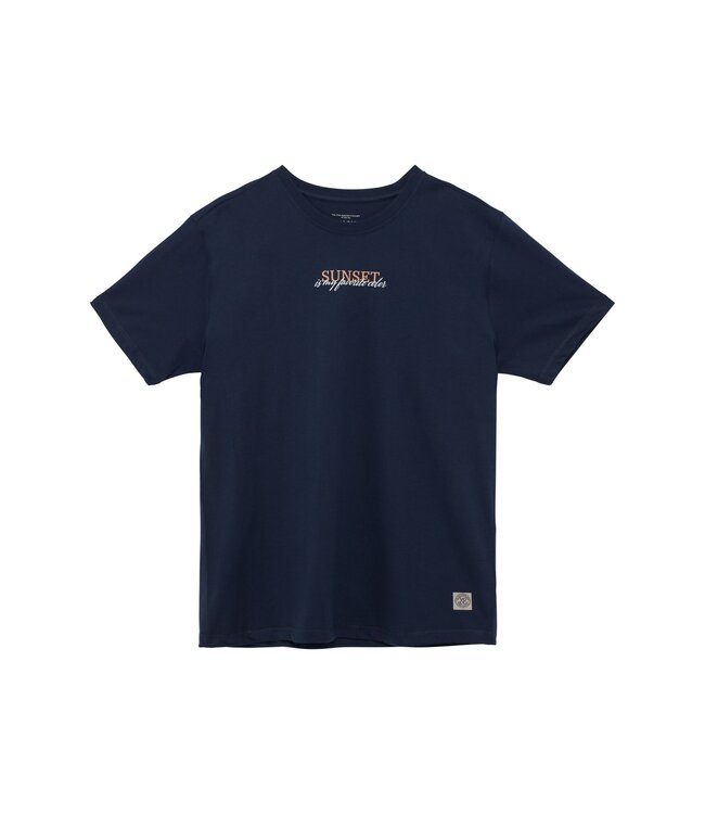 Van One Classic Cars Heren t-shirt SUNSET T4 navy