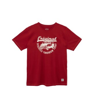 Van One Classic Cars Van One heren t-shirt T4 ORIGINAL RIDE dark red