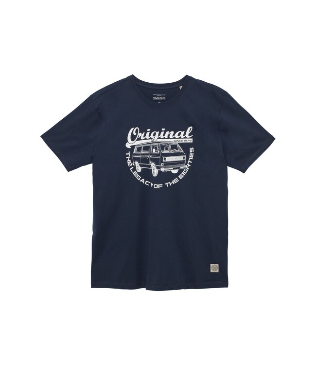 Van One Classic Cars Heren t-shirt T3 ORIGINAL RIDE navy