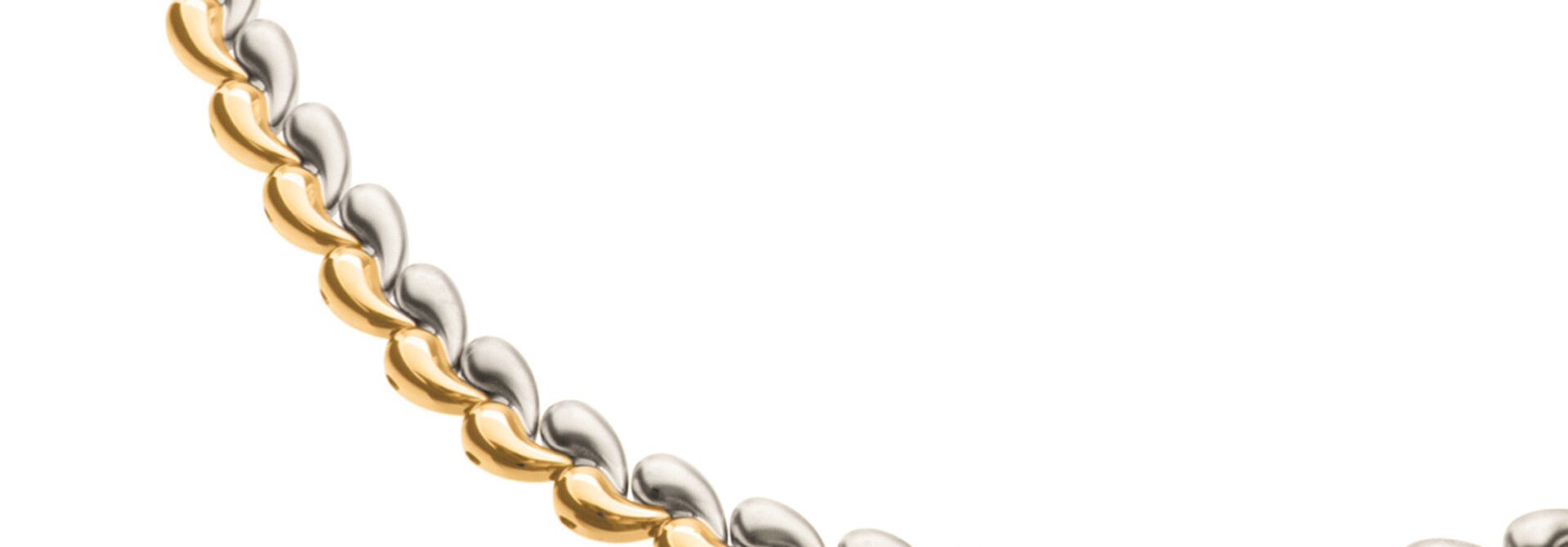 Boccia Bicolor Titanium ketting 08072-02