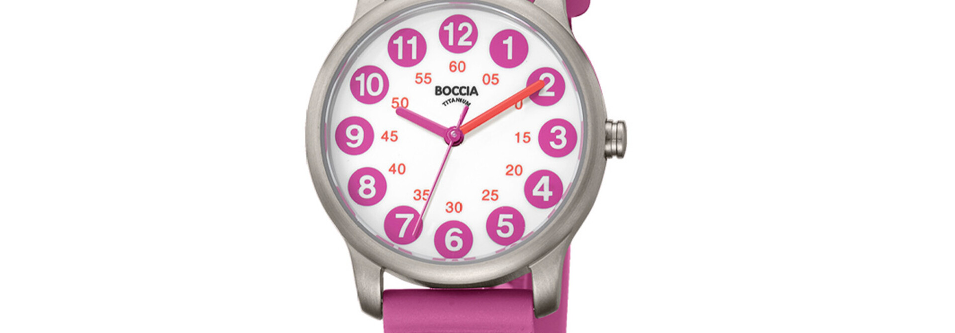 Boccia kinderhorloge Titanium roze