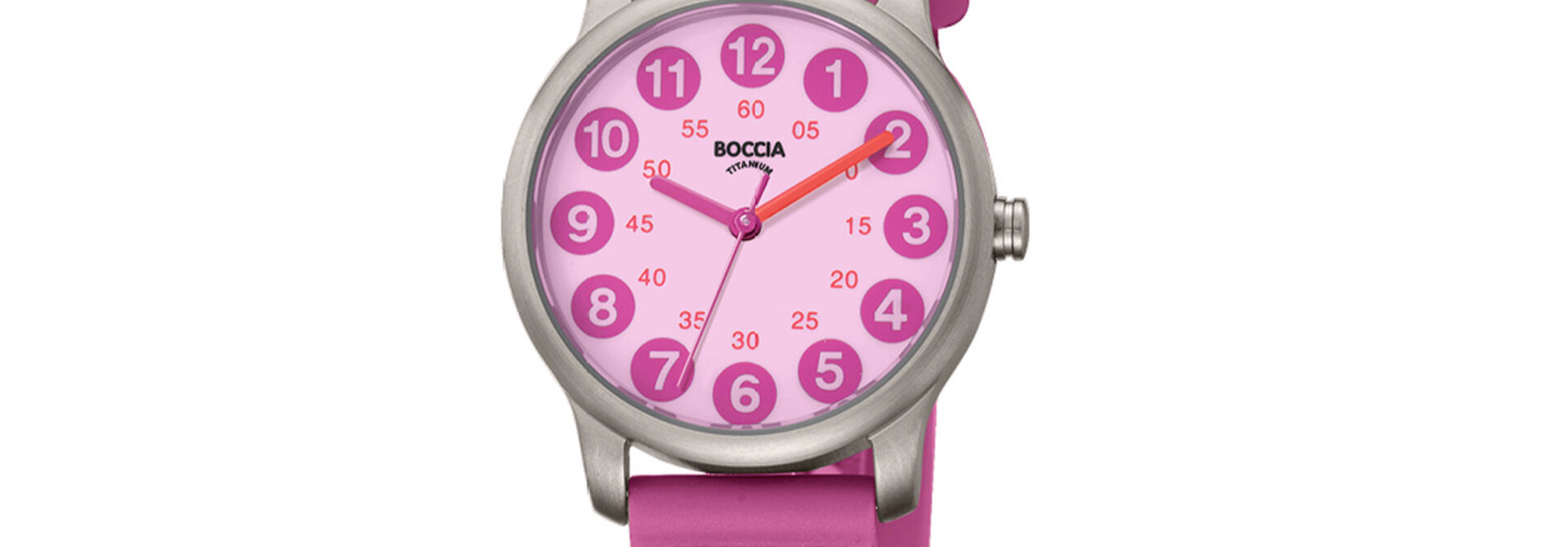 Boccia kinderhorloge Titanium roze