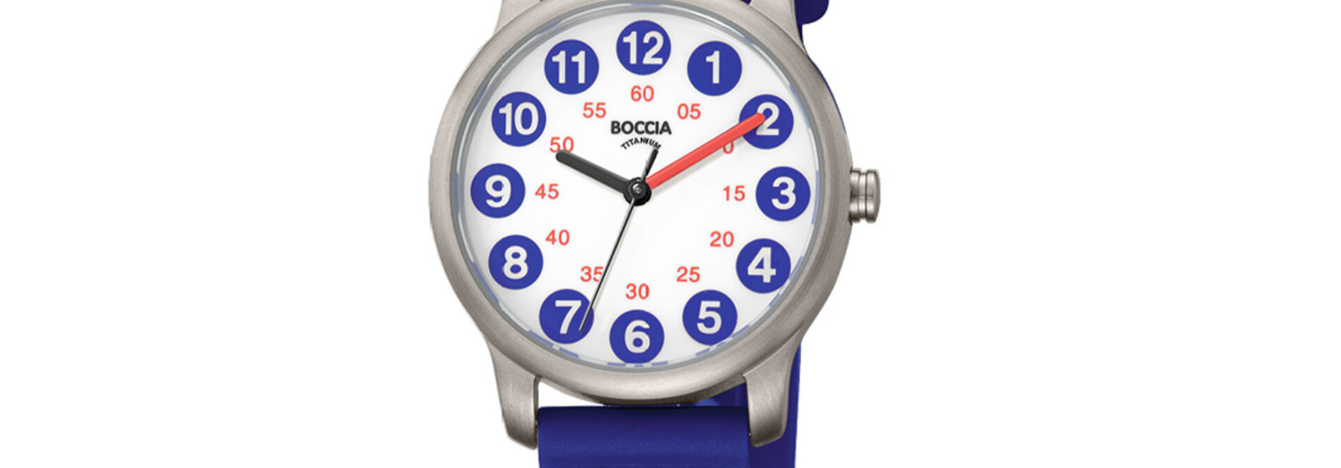 Boccia kinderhorloge Titanium blauw