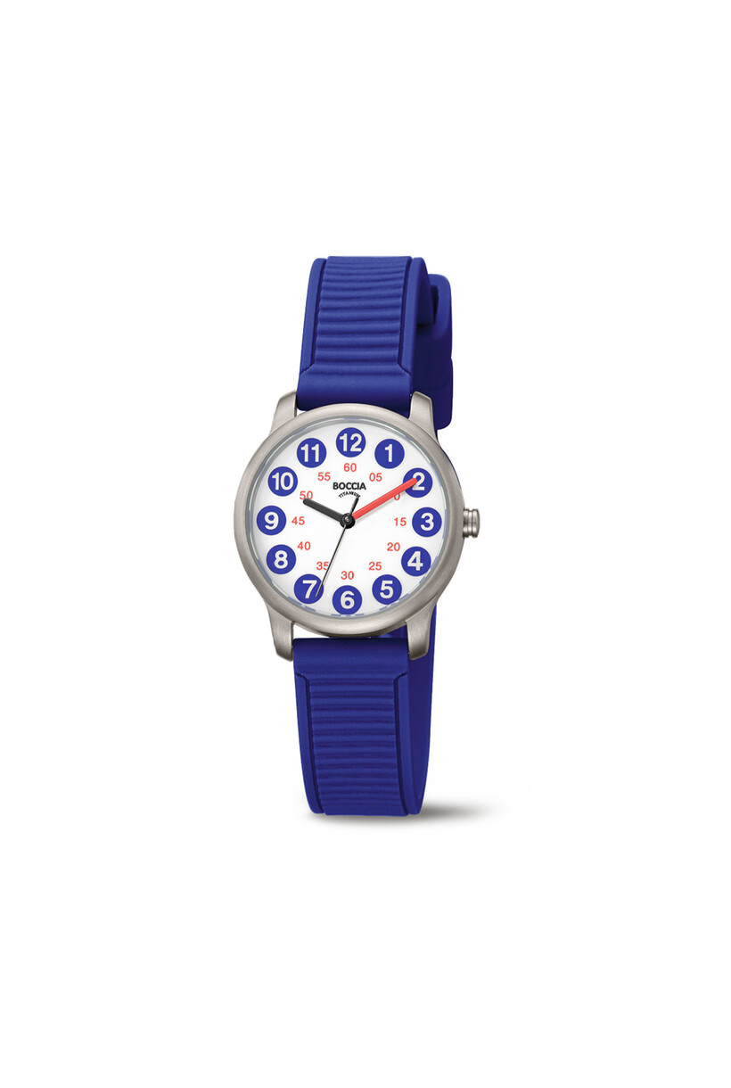 Boccia kinderhorloge Titanium blauw