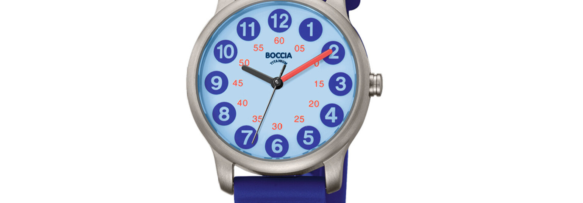 Boccia kinderhorloge Titanium blauw