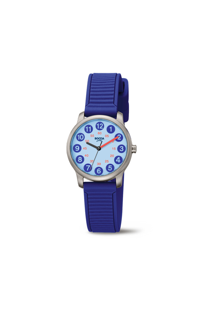 Boccia kinderhorloge Titanium blauw