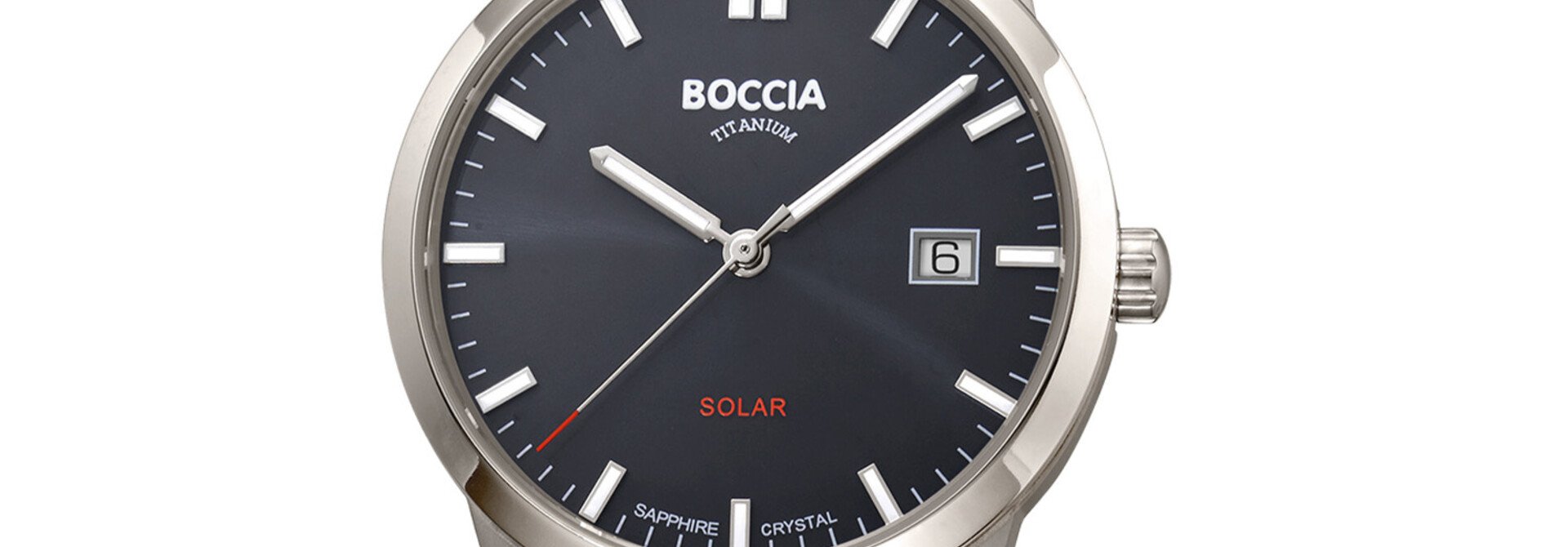 Boccia Titanium 3673-02 Heren Horloge Solar 39mm