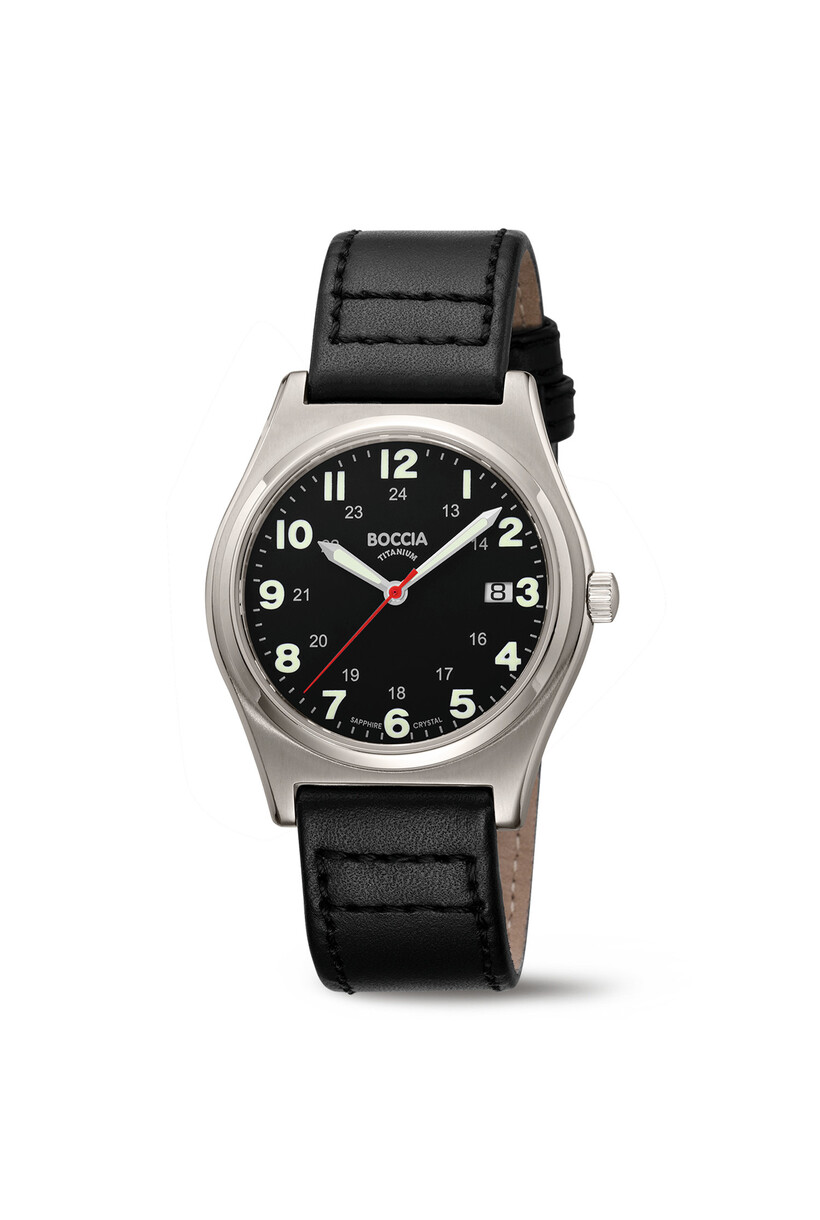 Boccia Titanium 3674-01 Heren Horloge 39mm
