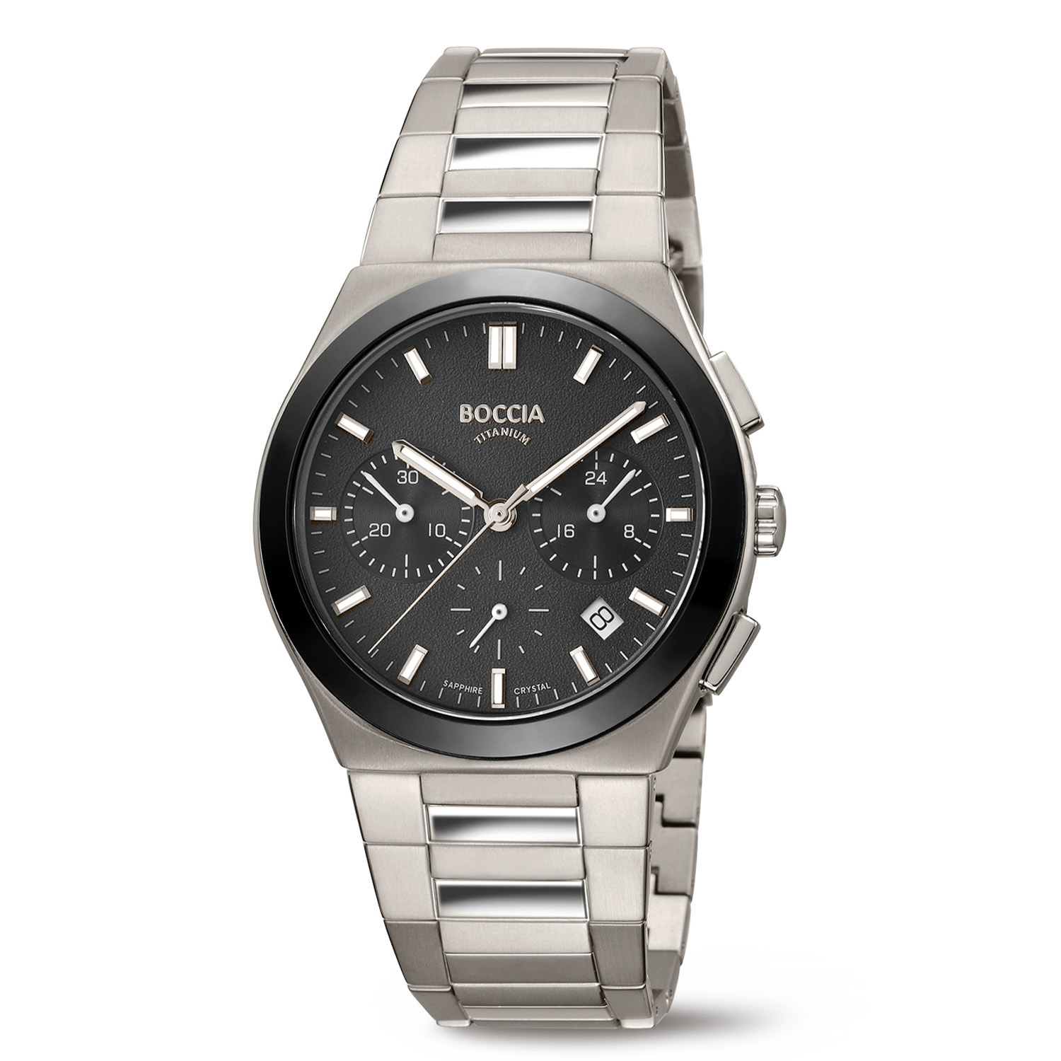 Boccia Titanium 3736-02 Heren Horloge Chrono 39mm-1