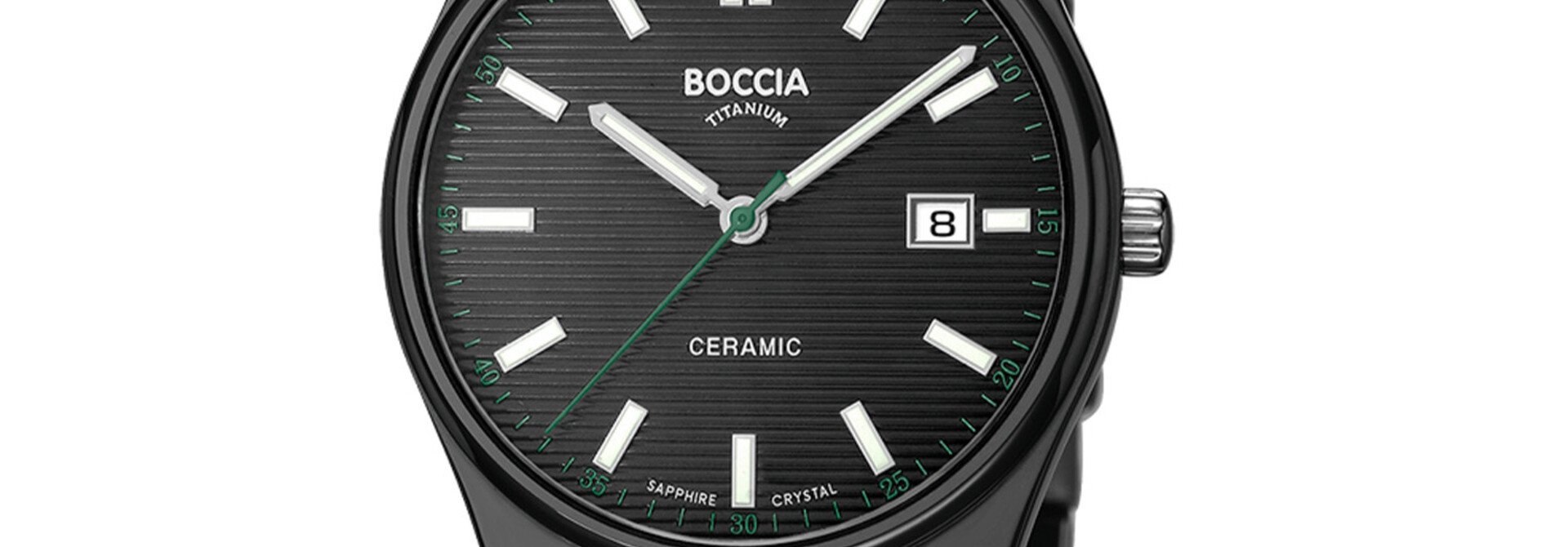 Boccia herenhorloge Keramiek 39mm